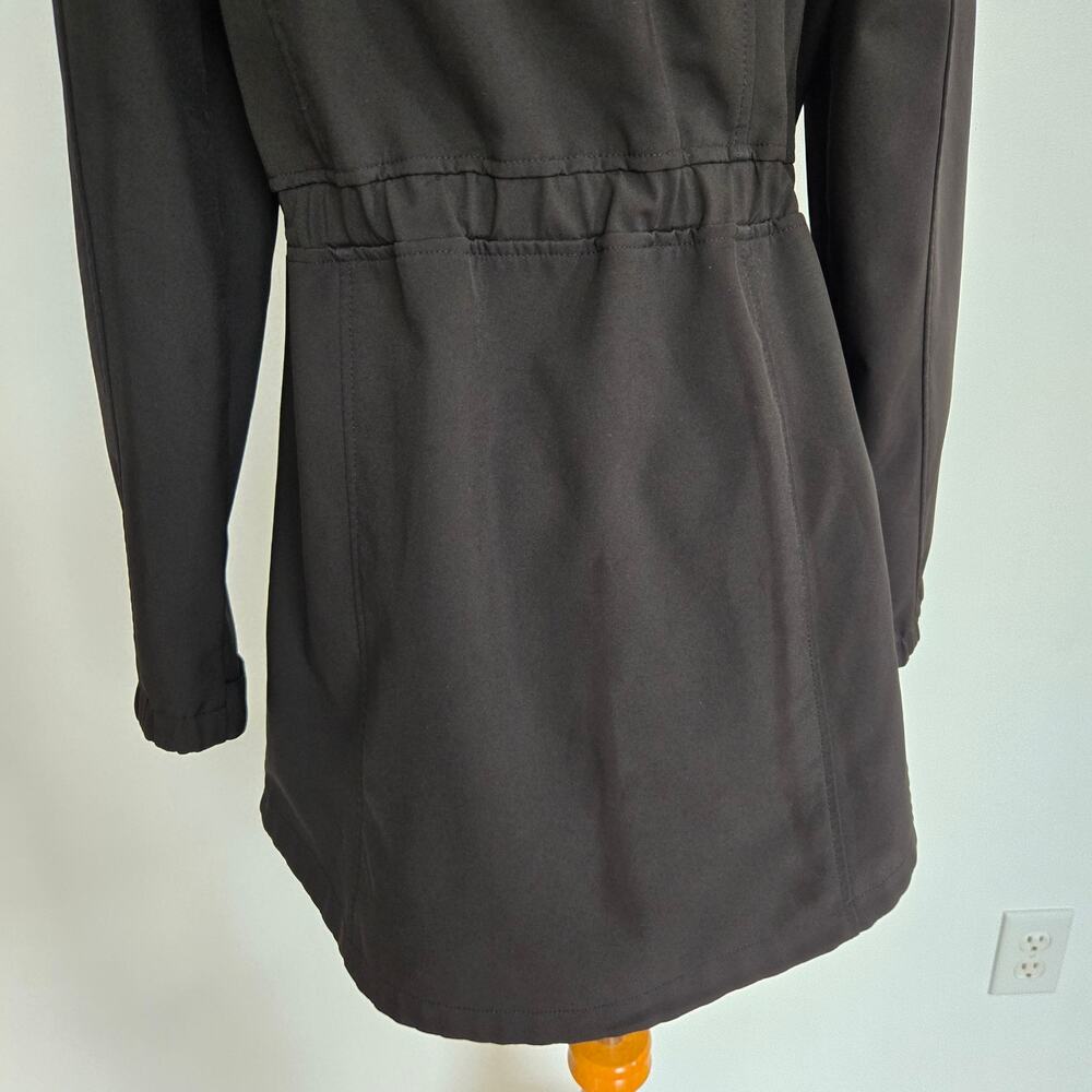 Lauren Ralph Lauren Stylish Hooded Soft Shell Anorak Raincoat Black Women Small - Picture 9 of 14